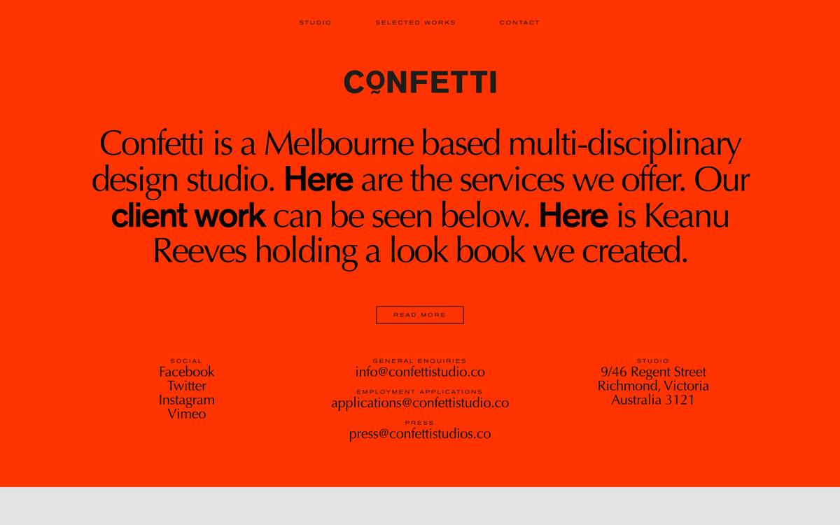 Confetti Studio — Httpster